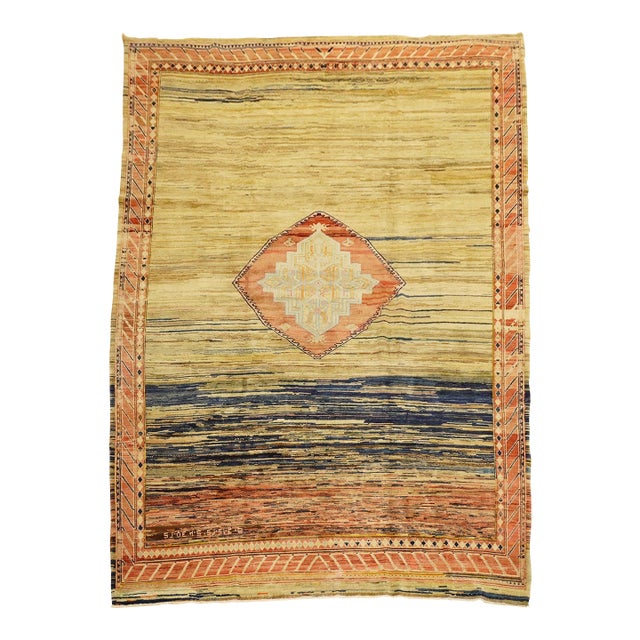Wild Quirky Room Size Turkish Rug, Mid-20th Century - 8' x 12'1" For Sale
