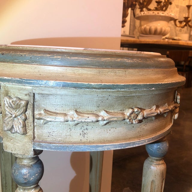 Italian Hand-Carved Wooden Side Table For Sale - Image 11 of 12