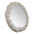 Vintage 1976 Surrealist Mid-Century Modern Richard Etts "Hands" Round Plaster Mirror,, Unmarked For Sale