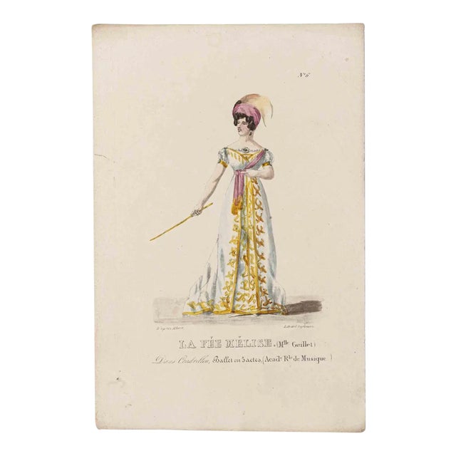 Godefroy Engelmann, Grands Théâtres de Paris - La Fée Melise, Original Lithograph, 19th Century For Sale