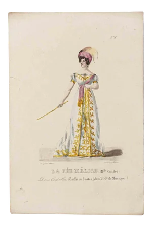 Godefroy Engelmann, Grands Théâtres de Paris - La Fée Melise, Original Lithograph, 19th Century