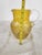 Amber Early 20th Century Bohemian Etched Amber Glass Pitcher With Hunt Scene For Sale - Image 8 of 8
