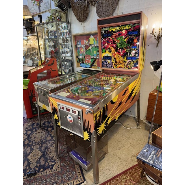 Counterforce Pinball Machine from Gottlieb, 1980, in Very Good conditions. Designed 1980 to 1989