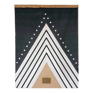 Mid-Century Inspired Hicks - Retro Arrow Canvas Wall Hanging For Sale