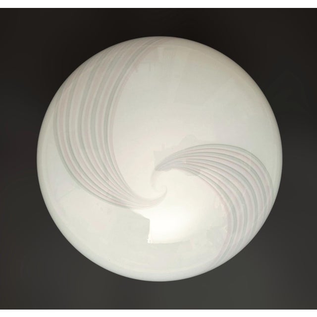 1960s Murano Spiral Flush Mount For Sale - Image 4 of 11