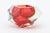 Vintage Alessandro Mandruzzato Murano Faceted Sommerso Glass Bowl, Red, Yellow For Sale In Miami - Image 6 of 12