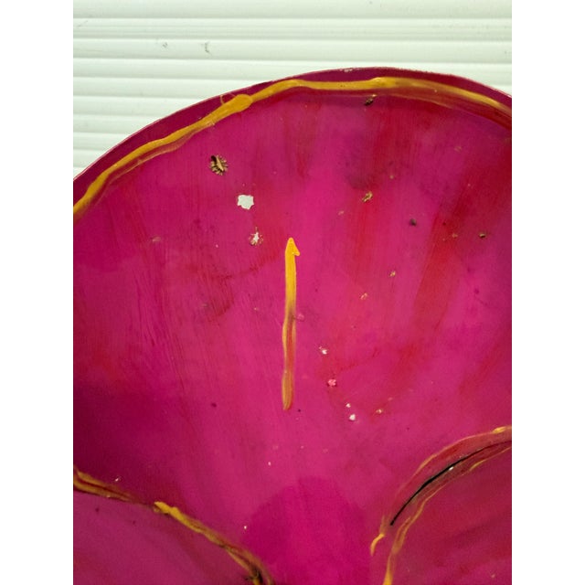 Pat & Andre Juneau Metal Flower Wall Sculpture, Extra Large For Sale - Image 10 of 12