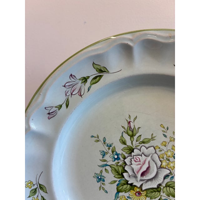 Mid 20th Century Vintage Provinstone Rose Marie Floral Dinner Plates – Set of 3 For Sale - Image 5 of 14