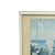 1970s Vintage Coastal Cottage Garden Landscape Print With Ocean View, Framed For Sale - Image 5 of 10