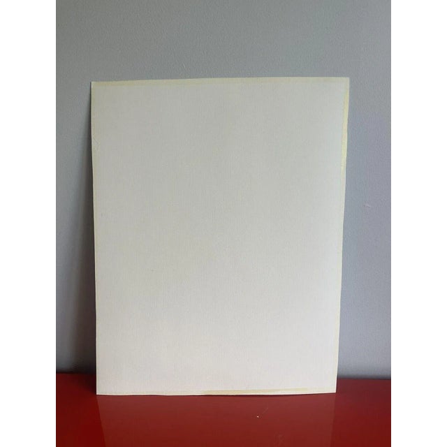 Watercolor Painting Still Life of Purple Morning Glory Flowers For Sale - Image 4 of 4