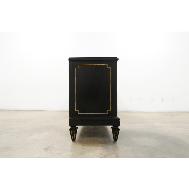 Black Lillian August Foster Three Door Server For Sale - Image 8 of 18