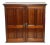 19th Century Campaign-Style Mahogany Hanging Desk Cabinet With Fitted Interior For Sale