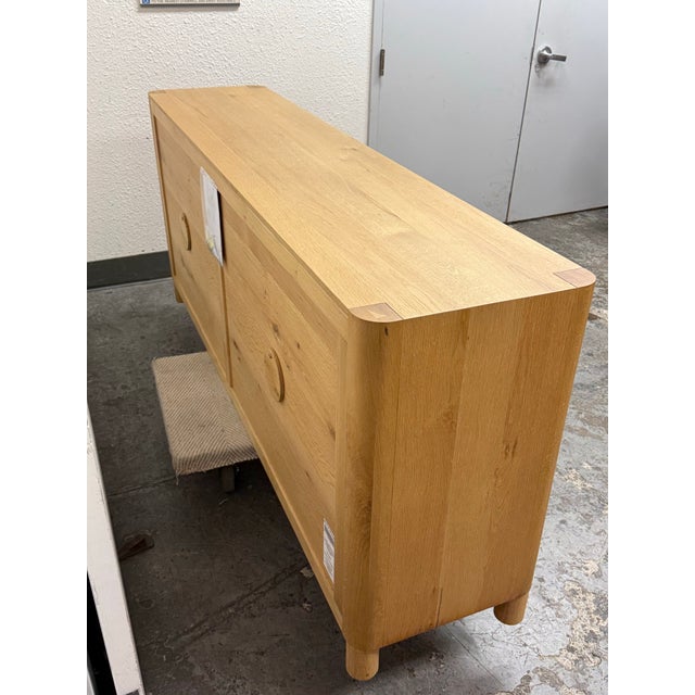 Classic Concepts Orlando Oak Wood Credenza For Sale - Image 4 of 12