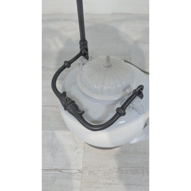 White Porcelain Lamp by Gio Panti for Richard Ginori, 1980s For Sale - Image 8 of 18
