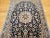Blue Vintage Persian Nain Area Rug,Handwoven Floral Pattern, Navy & Ivory, 4’ X 6’ For Sale - Image 8 of 12
