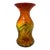 Vintage Mid Century Modern Blenko Amberina Twisted Blown Glass Vase Wayne Husted For Sale