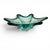 Murano Sommerso Emerald & Aquamarine Sculptural Star Art Glass Bowl 11.25" For Sale - Image 14 of 18