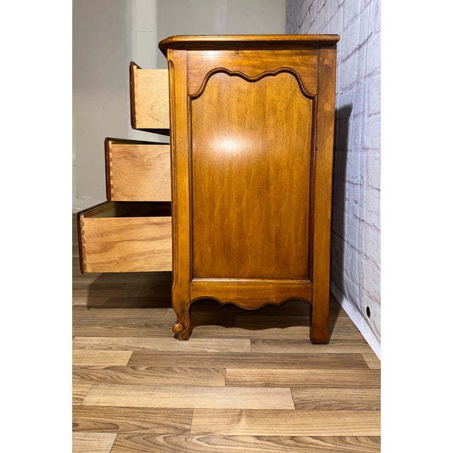 Late 20th Century Henry Link Vintage Louis XV French Oak Dresser For Sale - Image 5 of 10