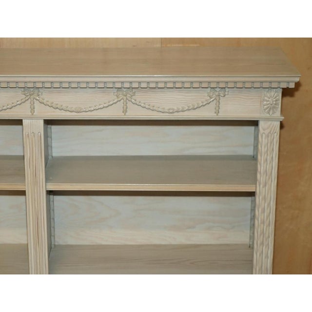 Vintage French Limed Oak Open Library Bookcases with Height-Adjustable Shelves, Set of 2 For Sale - Image 18 of 18