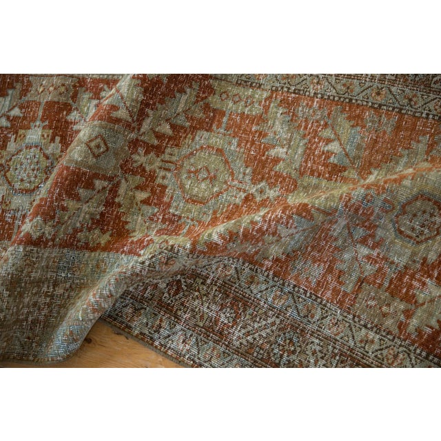 Textile 1930s Vintage Persian Heriz Diamond Palmette Rug Runner For Sale - Image 7 of 12