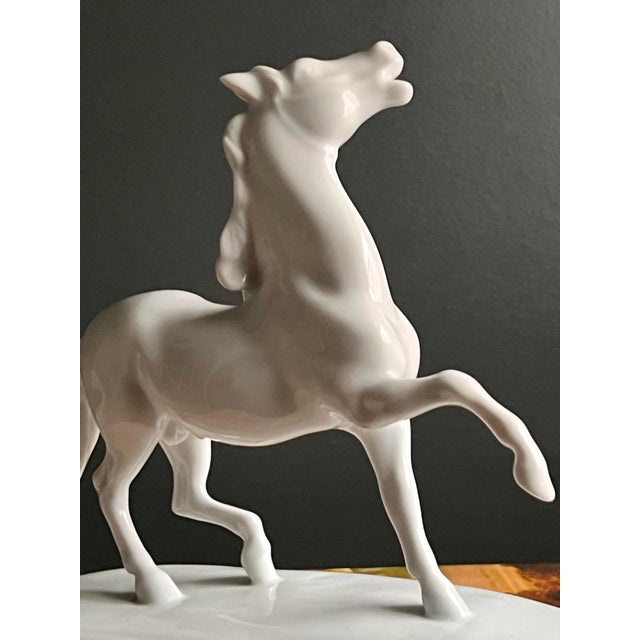 White 1960s Herend White Porcelain Horse Figurine Sculpture For Sale - Image 8 of 17