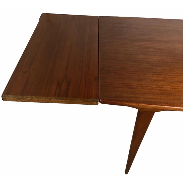 Extendable Scandinavian Style Dining Table For Sale In Miami - Image 6 of 13