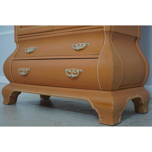 Brown Italian Paint Decorated 2 Door Armoire For Sale - Image 8 of 17