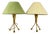 Vintage Metal Table Lamps, Italy, 1950s, Set of 2 For Sale