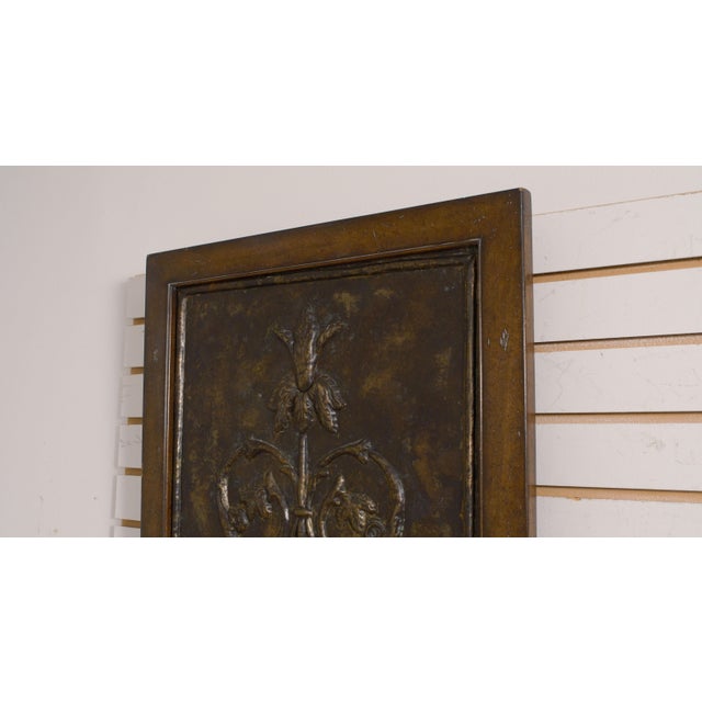 Metal Theodore Alexander Embossed Bronze Hanging Wall Art For Sale - Image 7 of 12