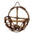 Boho Chic Bamboo & Rattan Round Wall Pocket For Sale