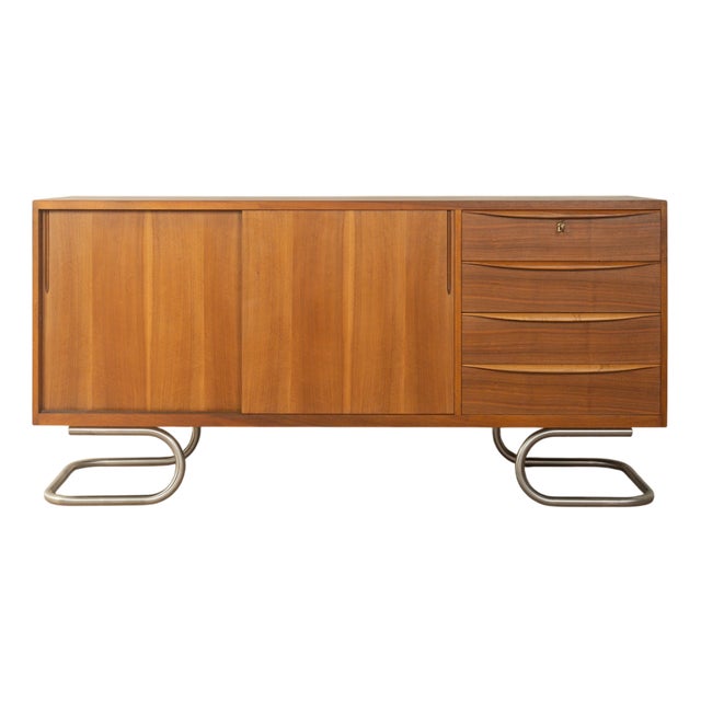 Vintage Sideboard in Walnut, 1950s For Sale