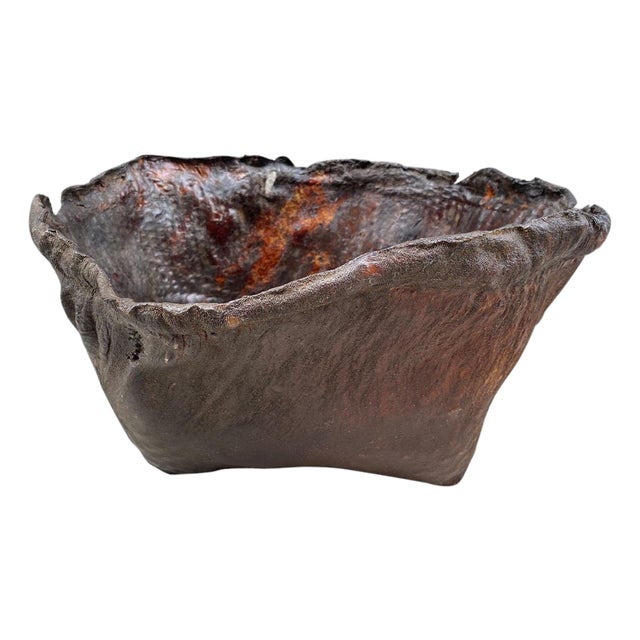 Polished Buffalo Hide Container For Sale