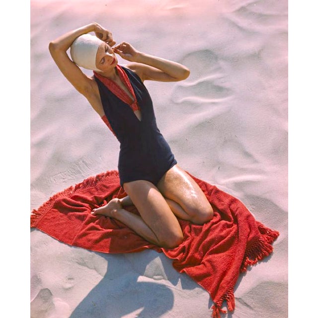 Girl On The Beach 1947 Beachwear fashion shoot, 1947 Toni Frissell Antoinette Frissell Bacon (March 10, 1907 – April 17,...