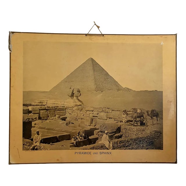 Sinsel & Co, Pyramide Und Sphinx, 1899, Collotype Print For Sale