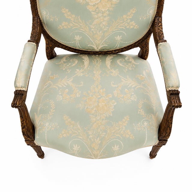 Pair of Country French Lounge Chairs For Sale In San Diego - Image 6 of 6