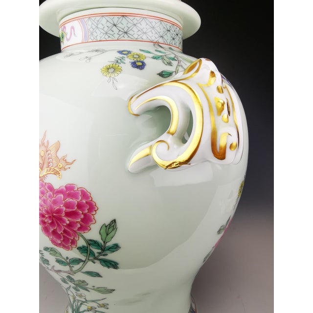 Large Lidded Vase with Openwork Handles Kien Long by Haviland for Puiforcat, Limoges, France, Late 20th Century For Sale - Image 12 of 13