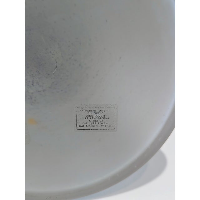 Frosted Glass Vase With Black Band For Sale In San Francisco - Image 6 of 8