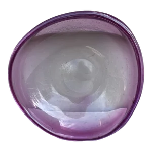 Mid-Century Purple Glass Bowl Val Saint Lambert