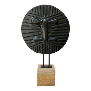 Arteriors Tribal Carved Wood Samirah Sculpture For Sale