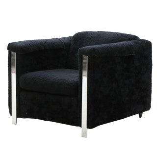 Vintage Mid-Century Modern Singer Furniture Cube Club Chair For Sale
