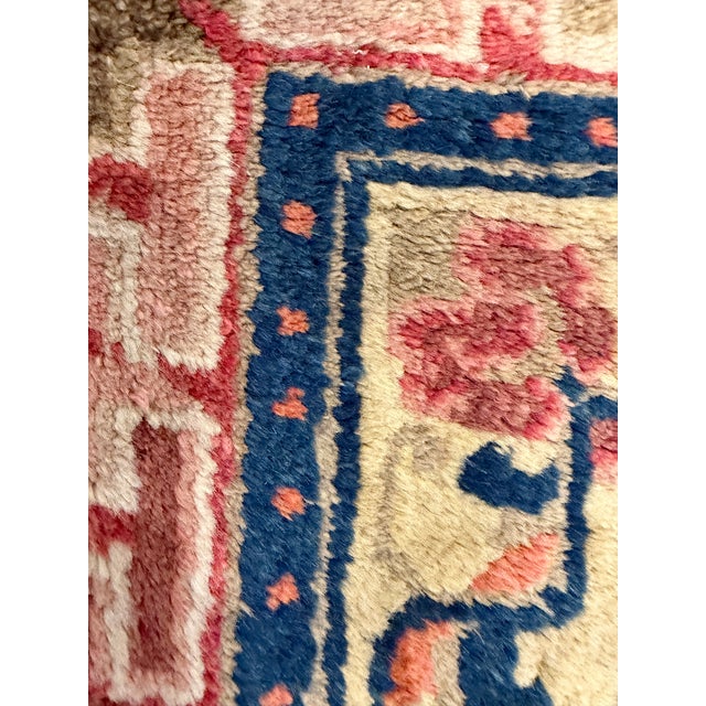 Art Deco Mid-20th Century Chinese Art Deco Rug 2'0" X 2'2" For Sale - Image 3 of 8