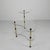 Metal Kidney Shaped Etagere with Three Glass Plates, 1950s For Sale - Image 7 of 15