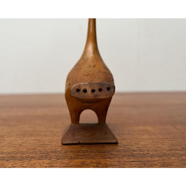 Vintage Wooden Peacock Figurine For Sale - Image 12 of 18