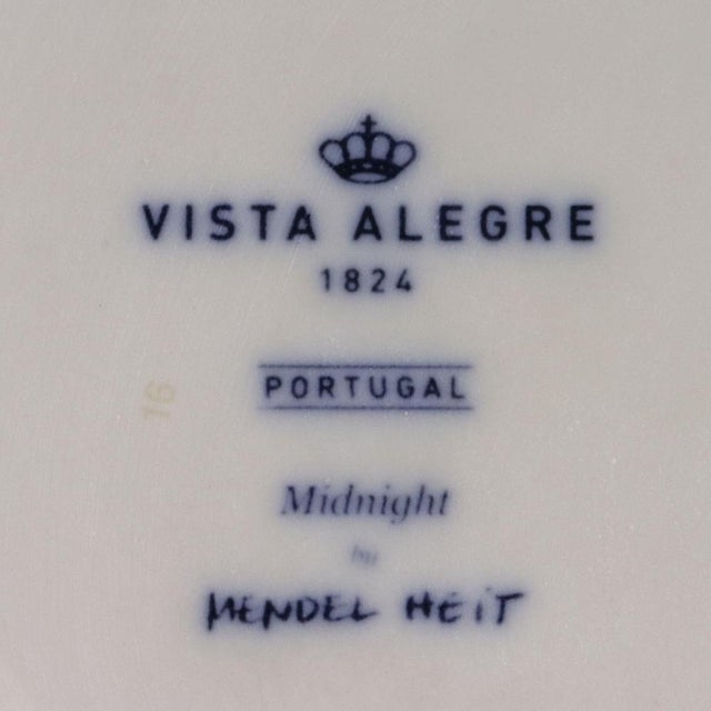 Vintage Porcelain Vista Alegre Vase attributed to Mendel Heit For Sale - Image 11 of 13