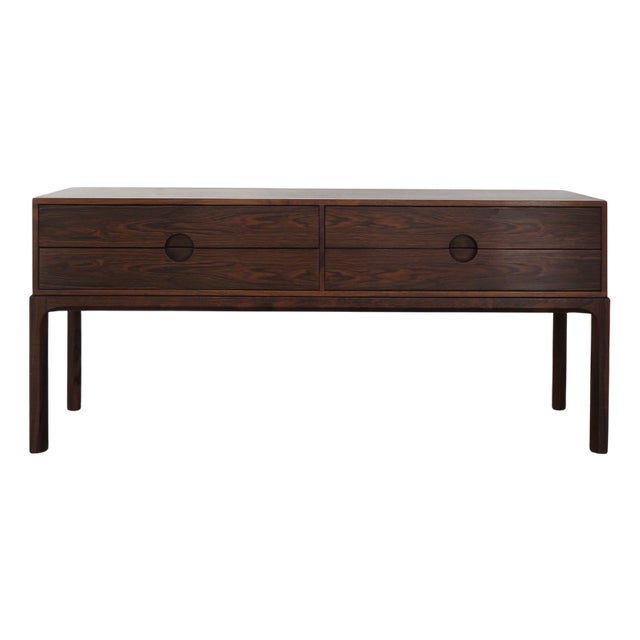 Scandinavian Dark Wood Sideboard or by Kai Kristiansen for Aksel Kjesgaard, Demnark, 1960s For Sale