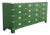 Drexel Heritage Mid-Century Hollywood Regency Campaign Green Lacquered Dresser | Newly Refinished For Sale