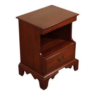Vintage Unique Furniture Makers Cherry Nightstand For Sale