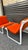 1970s Pair of Orange Knoll Sling Chairs For Sale - Image 9 of 12