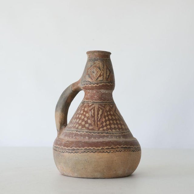 19th Century Aït Chenacha Berber Kabyle Terracotta Jug, Algiers For Sale - Image 9 of 9