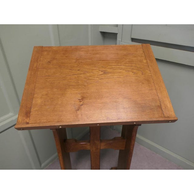 Arts and Crafts Golden Oak Podium for Restaurant Reception Greeter For Sale - Image 6 of 8